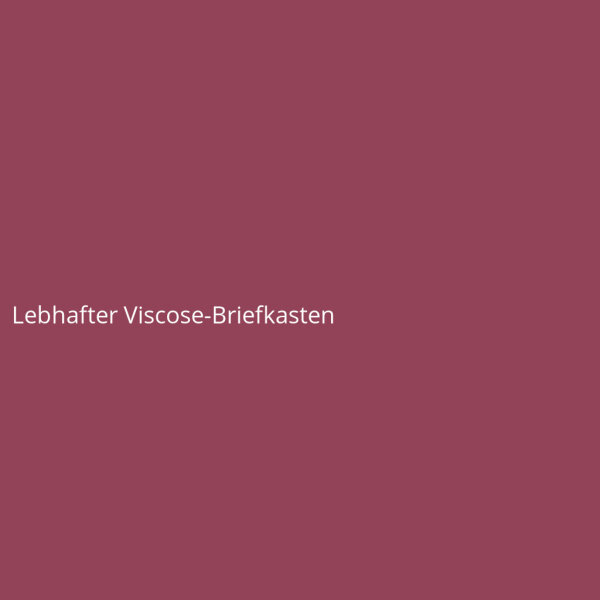 Lebhafter Viscose-Briefkasten
