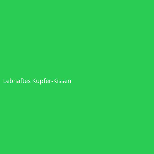 Lebhaftes Kupfer-Kissen