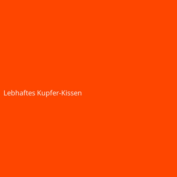 Lebhaftes Kupfer-Kissen