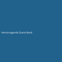 Hervorragende Granit-Bank