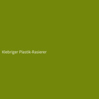 Klebriger Plastik-Rasierer