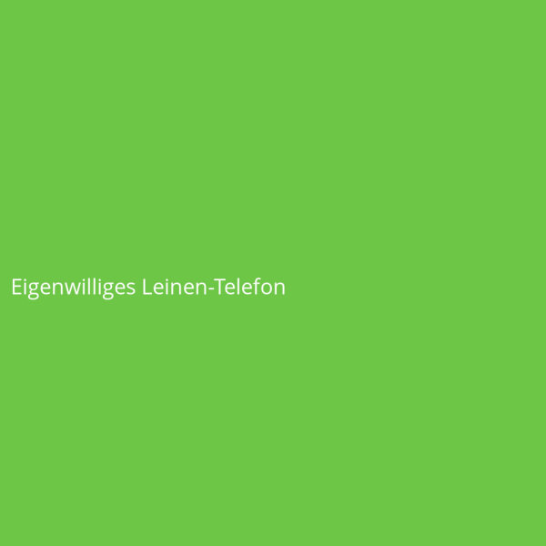 Eigenwilliges Leinen-Telefon