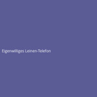 Eigenwilliges Leinen-Telefon