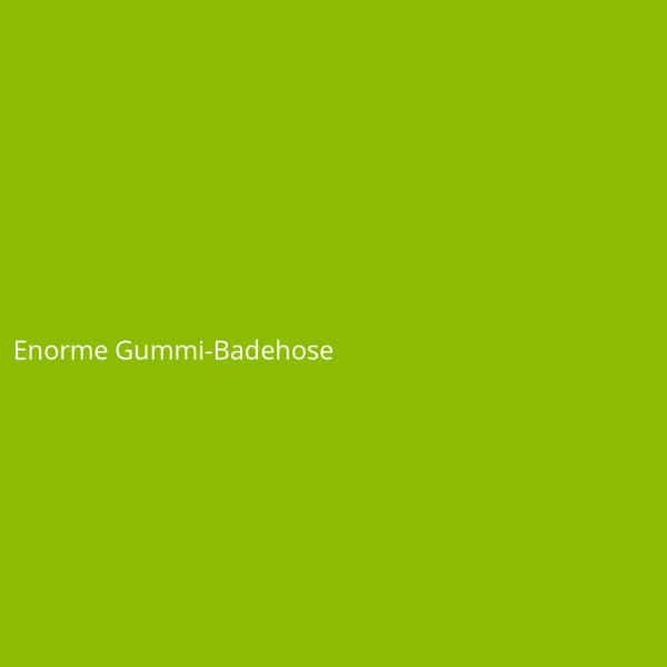 Enorme Gummi-Badehose