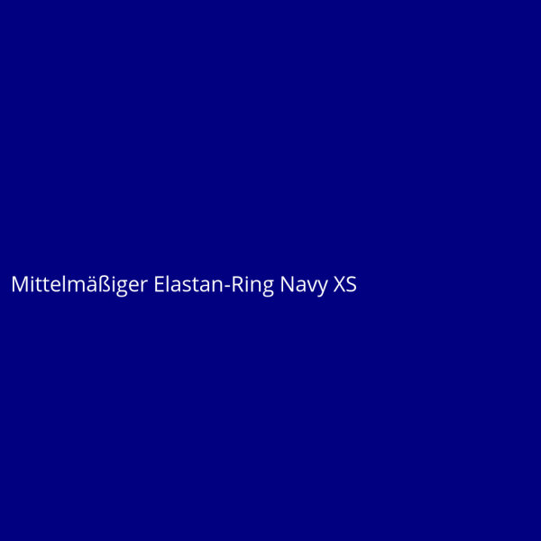 Mittelmäßiger Elastan-Ring Navy XS