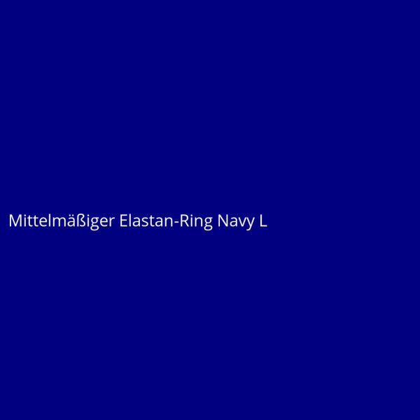 Mittelmäßiger Elastan-Ring Navy L