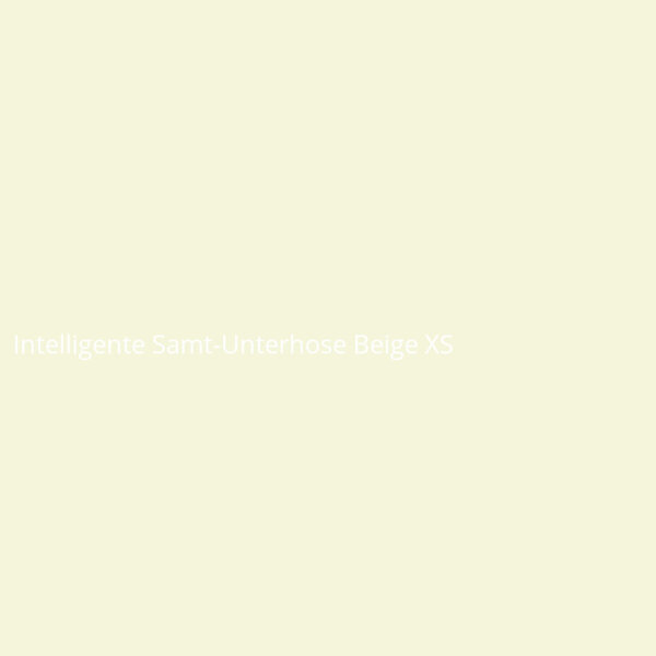 Intelligente Samt-Unterhose Beige XS