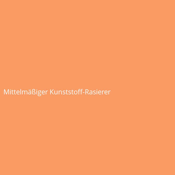 Mittelmäßiger Kunststoff-Rasierer