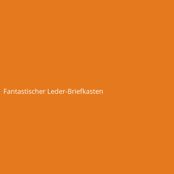 Fantastischer Leder-Briefkasten
